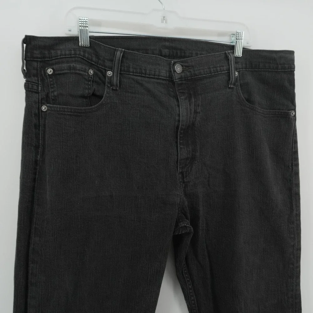 Levi's 569 Loose Straight Jeans Mens 40x32 Black Faded Denim Relaxed Fit